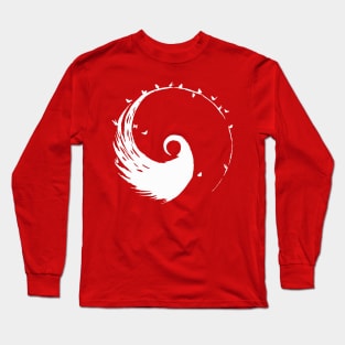 Tai Chi Yin Yang in White Long Sleeve T-Shirt